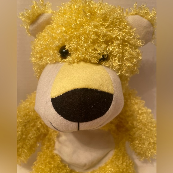 Cal Plush 16” Yellow Curly Haired Stuffed Animal - Picture 3 of 5
